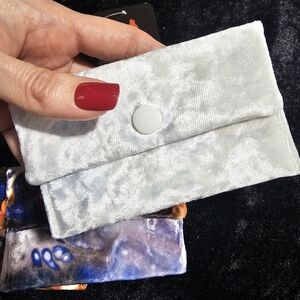 NWT "Velvetine" Crushed Velvet Pouches from Winter Inferno Painting Artinfinitum